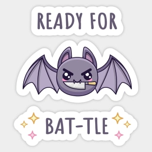 Halloween Motivational Bat Sticker